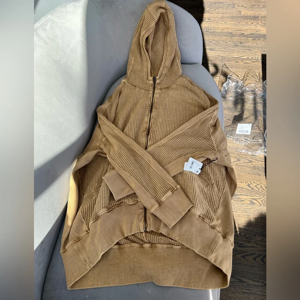 NWT Free People FP One Ash Hoodie Sz Sm - Picture 5 of 9